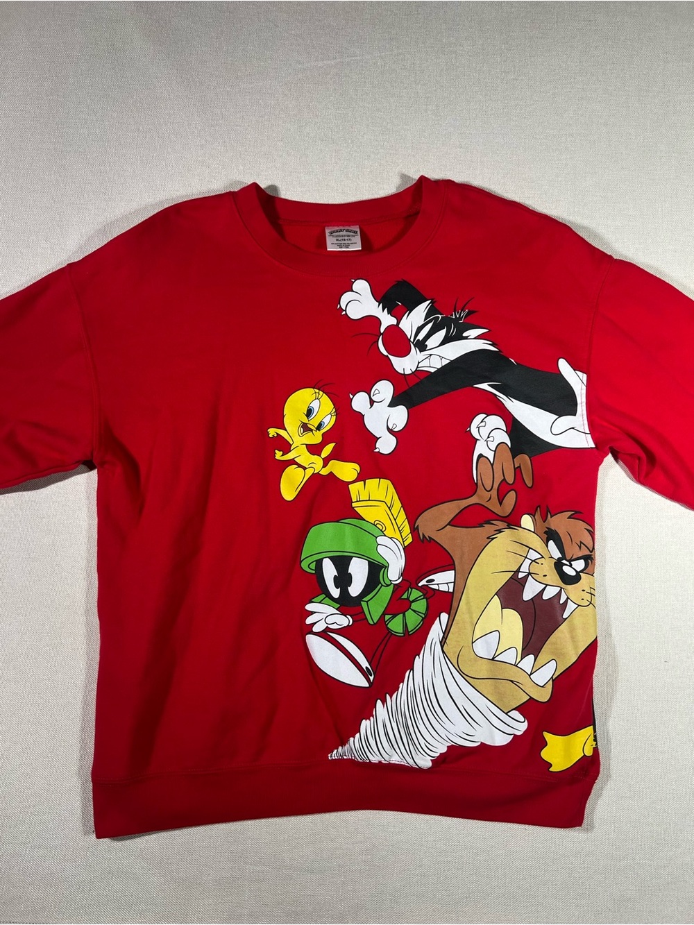 Warner Bros. Red Looney Tunes Character Graphic Sweatshirt